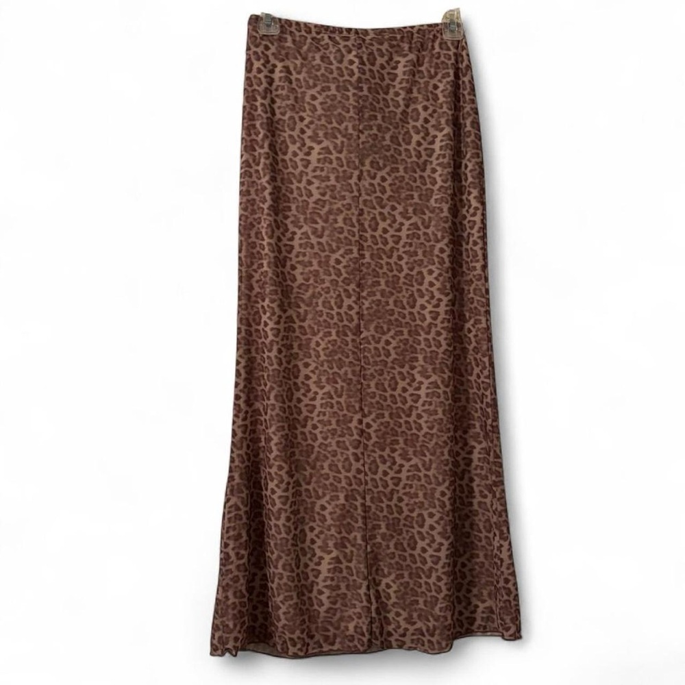 NWT See You Monday Brown Leopard Print Maxi Skirt - Picture 2 of 2